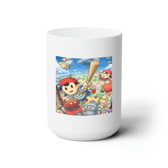 Earthbound Cartoon Custom White Ceramic Mug 15oz Sublimation BPA Free