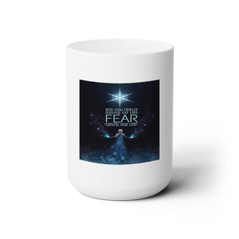 Elsa Frozen Quotes Custom White Ceramic Mug 15oz Sublimation BPA Free