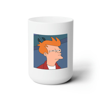 Fry Futurama Custom White Ceramic Mug 15oz Sublimation BPA Free