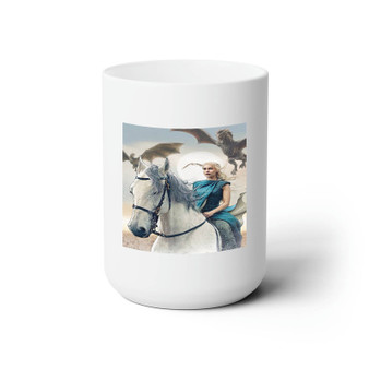 Game of Thrones Daenerys Custom White Ceramic Mug 15oz Sublimation BPA Free