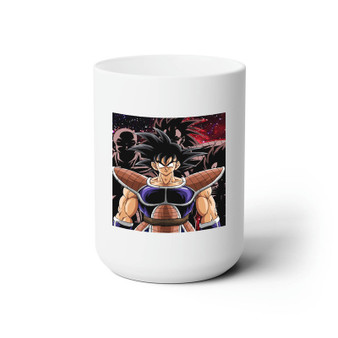 Goku Saiyan Dragon Ball Z Custom White Ceramic Mug 15oz Sublimation BPA Free