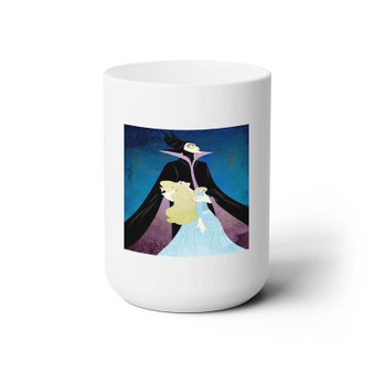 Maleficent and Princess Aurora Disney Custom White Ceramic Mug 15oz Sublimation BPA Free