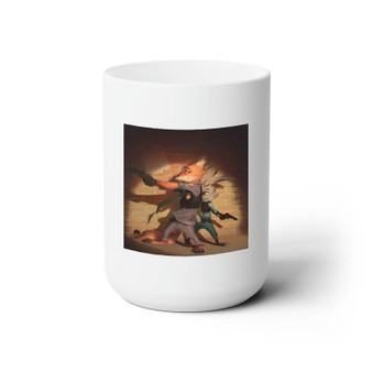 Nick Wilde and Judy Hopps Zootopia Custom White Ceramic Mug 15oz Sublimation BPA Free