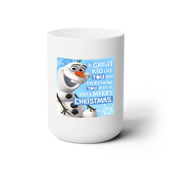 Olaf Frozen Quotes Custom White Ceramic Mug 15oz Sublimation BPA Free