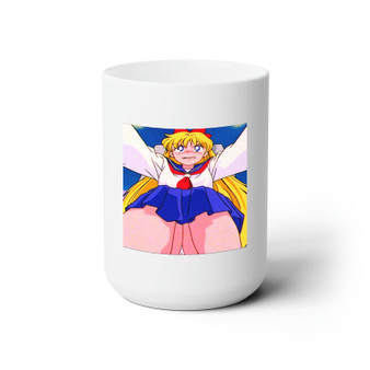 Sailor Moon Sexy Custom White Ceramic Mug 15oz Sublimation BPA Free