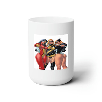 Sexy Girls Marvel Custom White Ceramic Mug 15oz Sublimation BPA Free