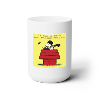 Snoopy Batman The Peanuts Custom White Ceramic Mug 15oz Sublimation BPA Free