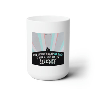 Twenty One Pilots Car Radio Custom White Ceramic Mug 15oz Sublimation BPA Free