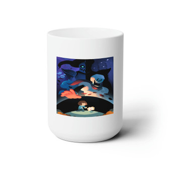 Undertale Product Custom White Ceramic Mug 15oz Sublimation BPA Free