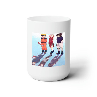 Uzumaki Naruto Sakura Haruno Kakashi Hatake Custom White Ceramic Mug 15oz Sublimation BPA Free