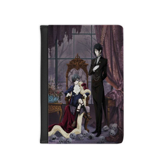 Black Butler Arts Custom PU Faux Leather Passport Cover Wallet Black Holders Luggage Travel