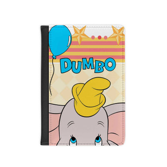 Disney Dumbo New Custom PU Faux Leather Passport Cover Wallet Black Holders Luggage Travel