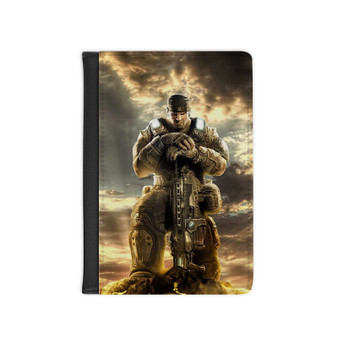 Gears Of War 4 Custom PU Faux Leather Passport Cover Wallet Black Holders Luggage Travel