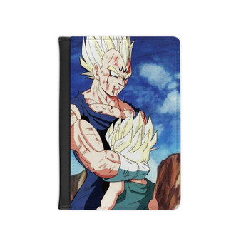 Majin Vegeta and Trunks Dragon Ball Z Custom PU Faux Leather Passport Cover Wallet Black Holders Luggage Travel