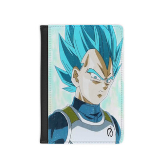 Super Saiyan Blue Vegeta Dragon Ball Super Custom PU Faux Leather Passport Cover Wallet Black Holders Luggage Travel