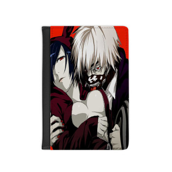 Tokyo Ghoul Kaneki Ken and Uta Custom PU Faux Leather Passport Cover Wallet Black Holders Luggage Travel