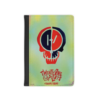 Twenty One Pilot Suicide Squad Custom PU Faux Leather Passport Cover Wallet Black Holders Luggage Travel