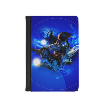 Yasuo League of Legends Custom PU Faux Leather Passport Cover Wallet Black Holders Luggage Travel