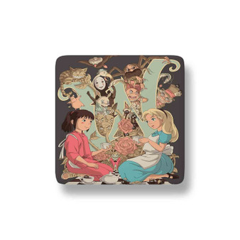 Alice in Wonderland and Spirited Away Custom Magnet Refrigerator Porcelain