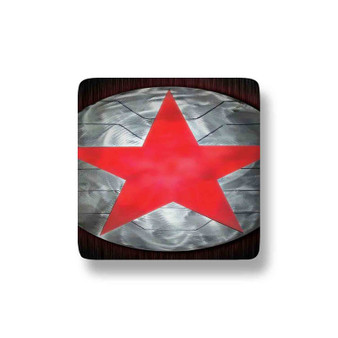 Bucky Barnes Red Star on Steel Custom Magnet Refrigerator Porcelain