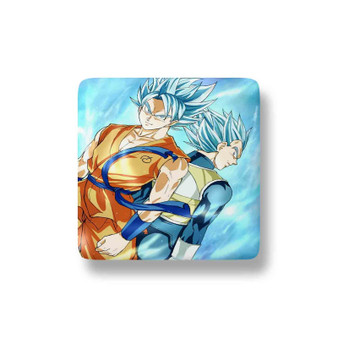 Dragon Ball Super Goku and Vegeta Super Saiyan Blue Custom Magnet Refrigerator Porcelain