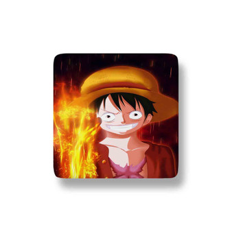 Luffy One Piece Art Custom Magnet Refrigerator Porcelain