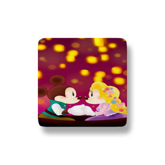 Mickey and Minnie as Flynn and Rapunzel Custom Magnet Refrigerator Porcelain