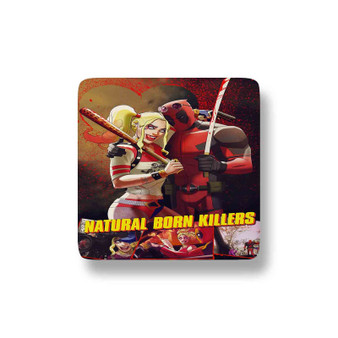 Natural Born Killers Deadpool Harley Quinn Custom Magnet Refrigerator Porcelain