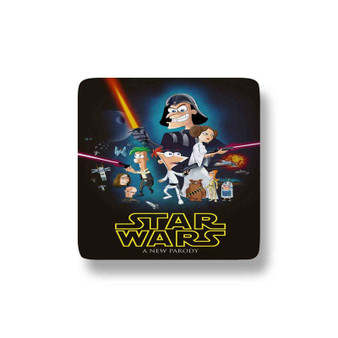 Phineas and Ferb Star Wars Custom Magnet Refrigerator Porcelain