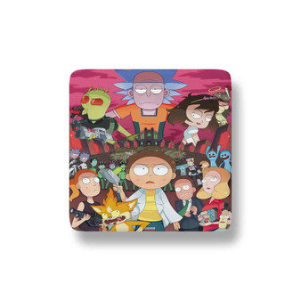 Rick and Morty City Custom Magnet Refrigerator Porcelain