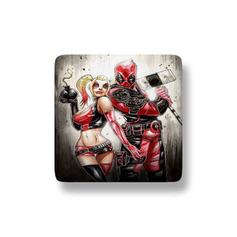 Wade Harley Deadpool Harley Quinn Custom Magnet Refrigerator Porcelain