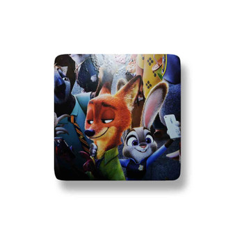 Zootopia With Phone Custom Magnet Refrigerator Porcelain