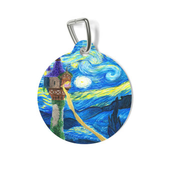 Disney Tanged Starry Night Custom Pet Tag for Cat Kitten Dog