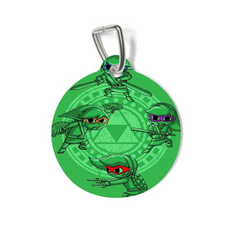 Link Ninja Turtles The Legend of Zelda Custom Pet Tag for Cat Kitten Dog