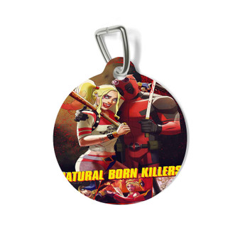 Natural Born Killers Deadpool Harley Quinn Custom Pet Tag for Cat Kitten Dog