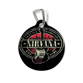 Nirvana Est 1988 Guitar Custom Pet Tag for Cat Kitten Dog