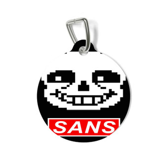 Sans Undertale Face Custom Pet Tag for Cat Kitten Dog