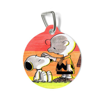 Snoopy and Charlie Brown Custom Pet Tag for Cat Kitten Dog