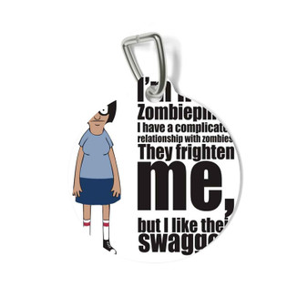 Tina Belcher I am Not Zombiephile Custom Pet Tag for Cat Kitten Dog