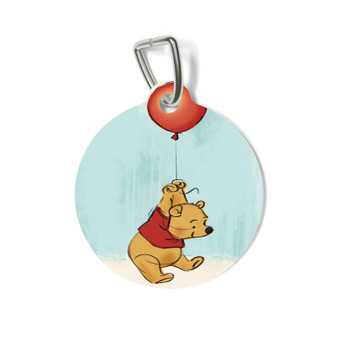 Winnie The Pooh With Ballon Disney Custom Pet Tag for Cat Kitten Dog
