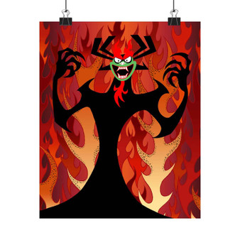 Aku Samurai Jack Custom Silky Poster Satin Art Print Wall Home Decor