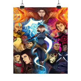 Avatar The Legend of Korra Custom Silky Poster Satin Art Print Wall Home Decor