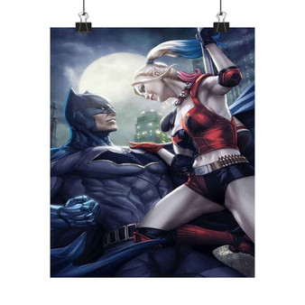 Batman Harley Quinn Custom Silky Poster Satin Art Print Wall Home Decor