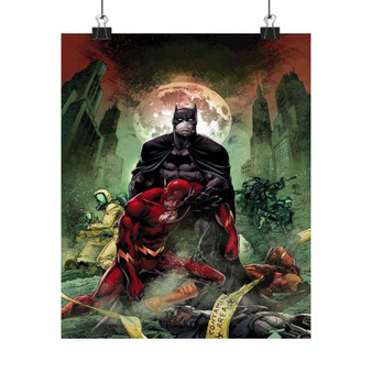 Batman The Flash Custom Silky Poster Satin Art Print Wall Home Decor