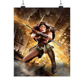 Batman v Superman Wonder Woman Custom Silky Poster Satin Art Print Wall Home Decor