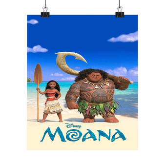 Disney Moana Custom Silky Poster Satin Art Print Wall Home Decor