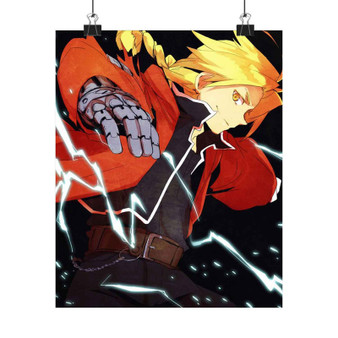 Fullmetal Alchemist Brotherhood Edward Elric Product Custom Silky Poster Satin Art Print Wall Home Decor