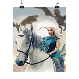 Game of Thrones Daenerys Custom Silky Poster Satin Art Print Wall Home Decor