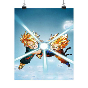 Goten and Trunks Dragon Ball Z Custom Silky Poster Satin Art Print Wall Home Decor