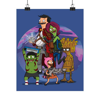 Guardians of the Galaxy Bob s Burgers Custom Silky Poster Satin Art Print Wall Home Decor